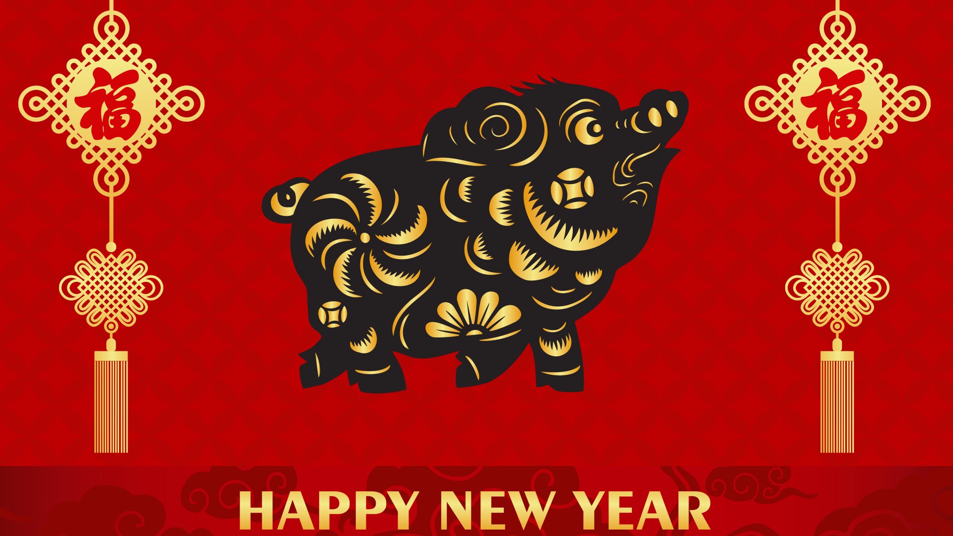 节日美图,新年,红火,过年,猪年