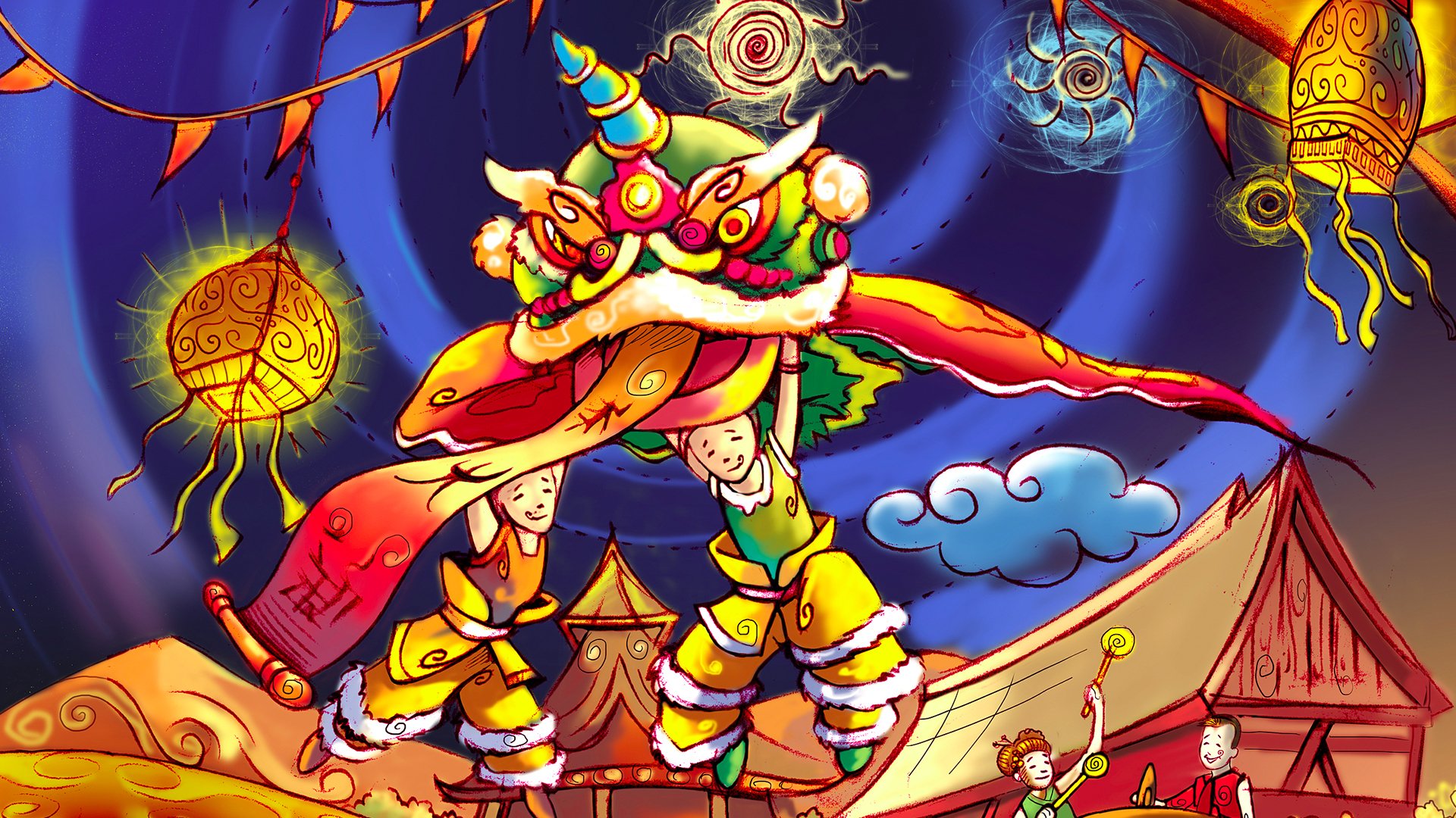 节日美图,新年,红火,过年