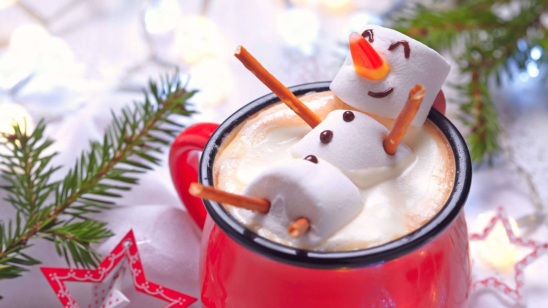 小清新,温馨一刻,雪人