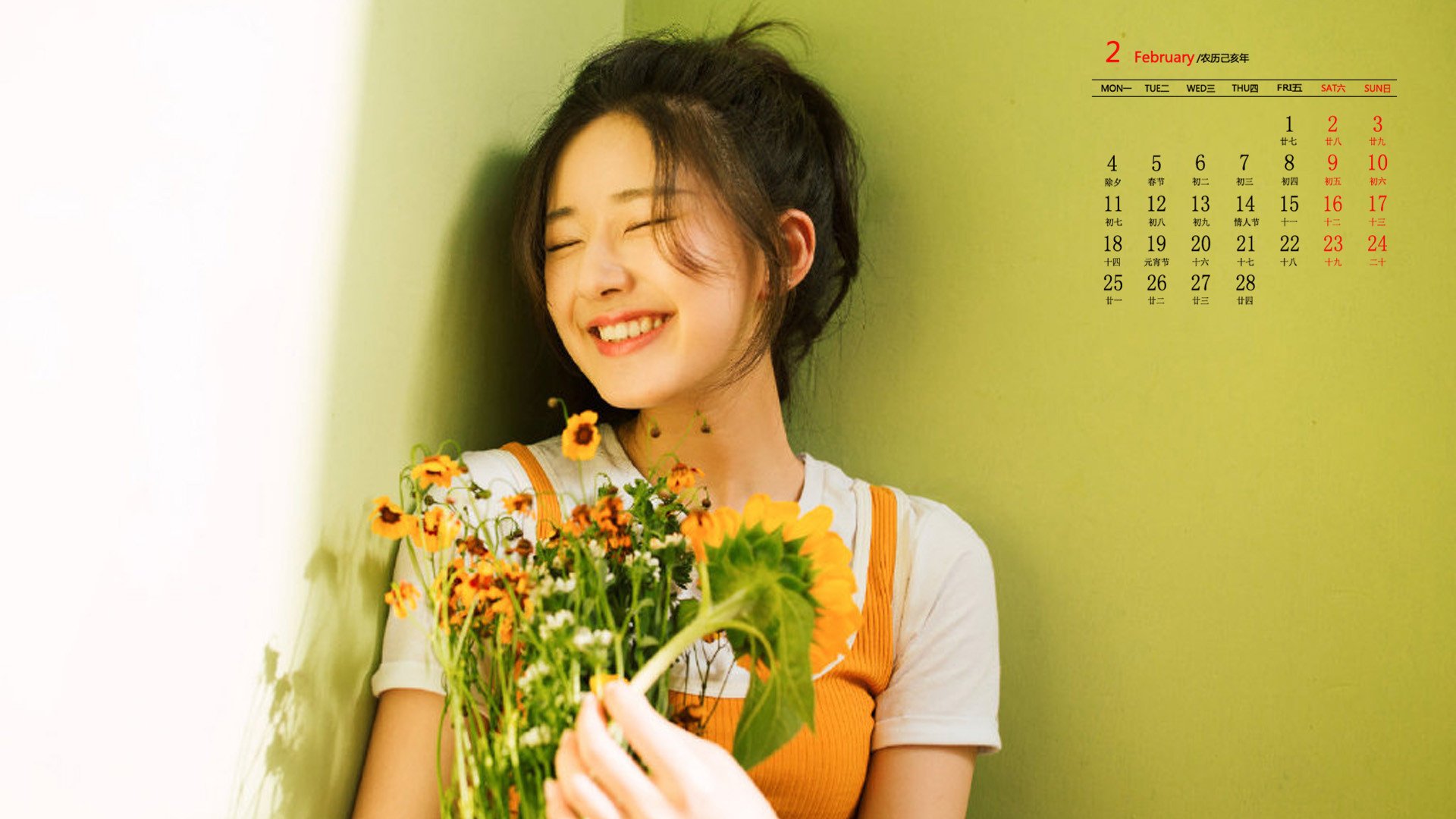月历,2019年2月