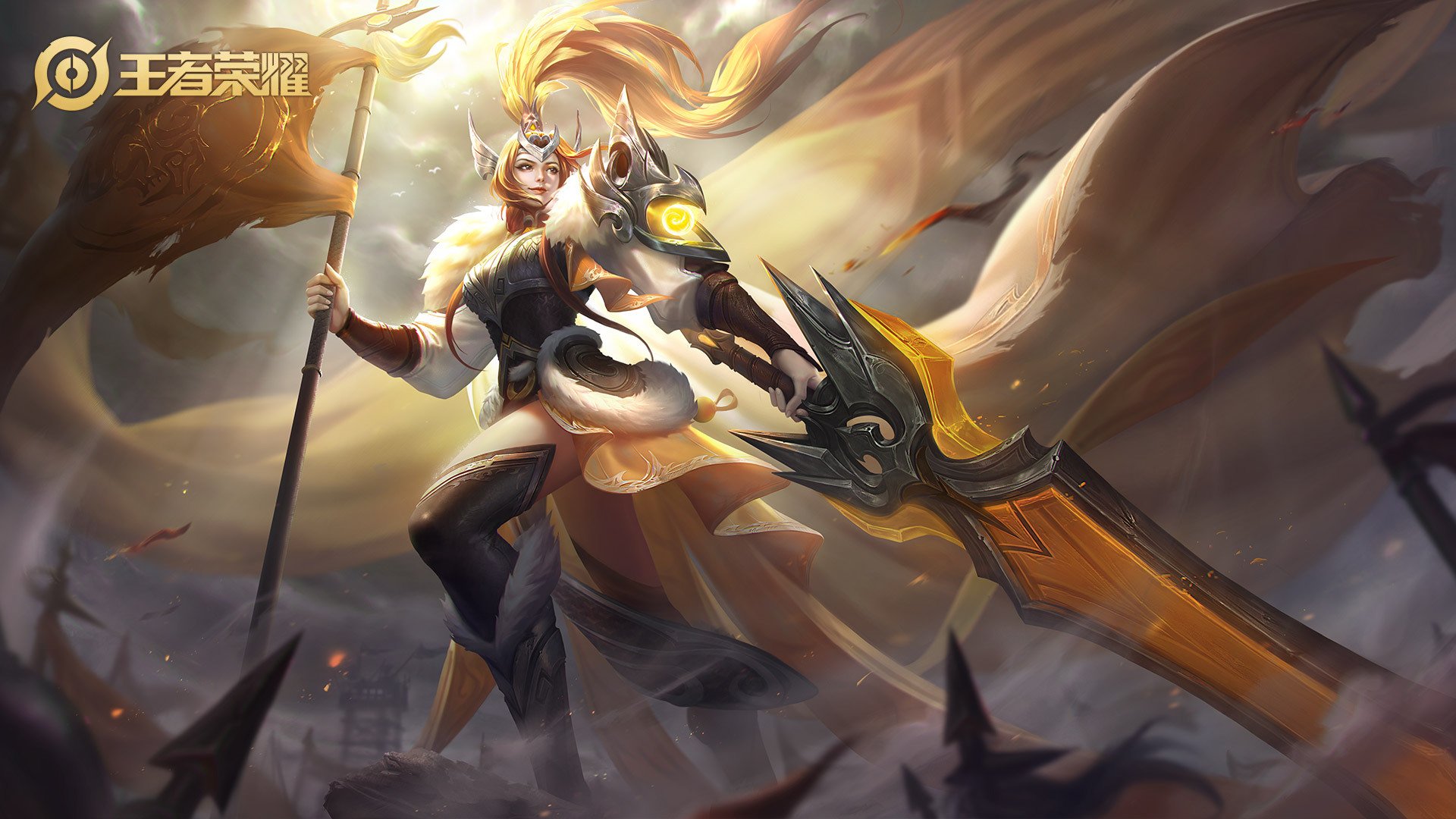 游戏壁纸,王者荣耀,花木兰