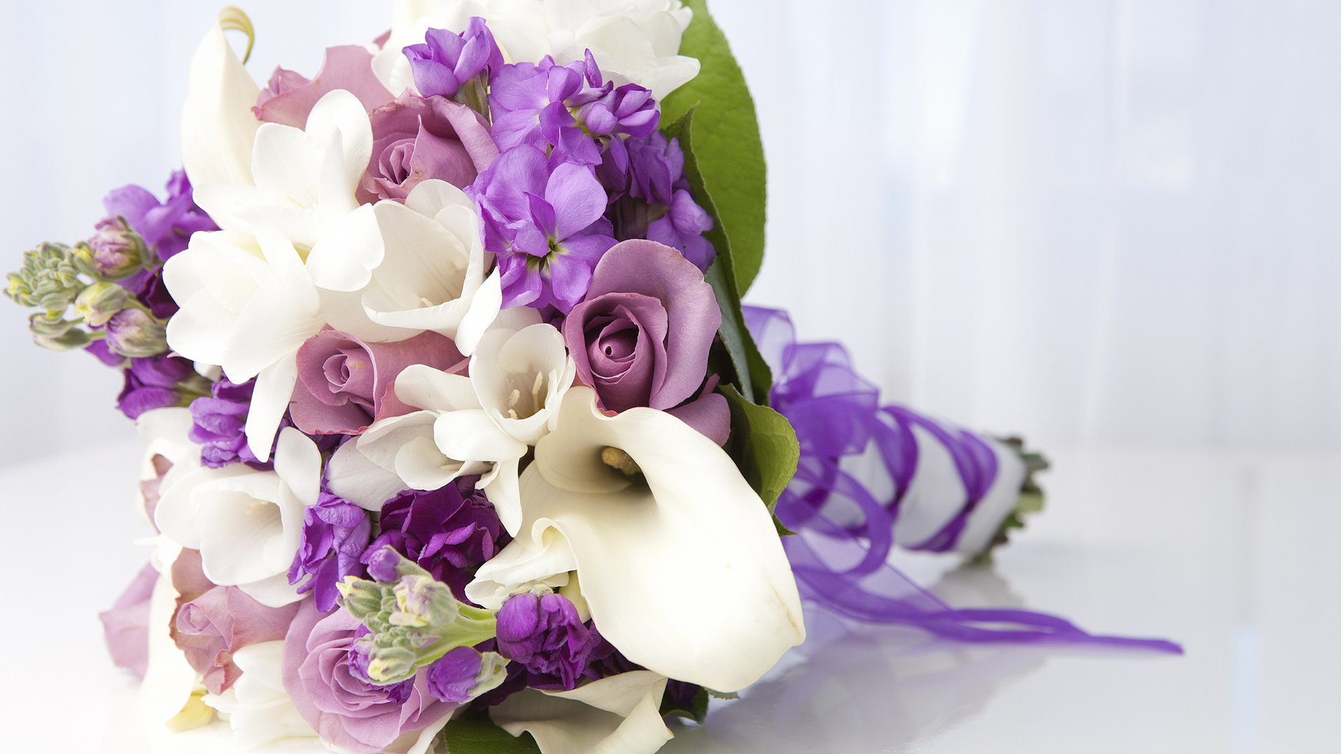 爱情美图,紫色,温馨,捧花