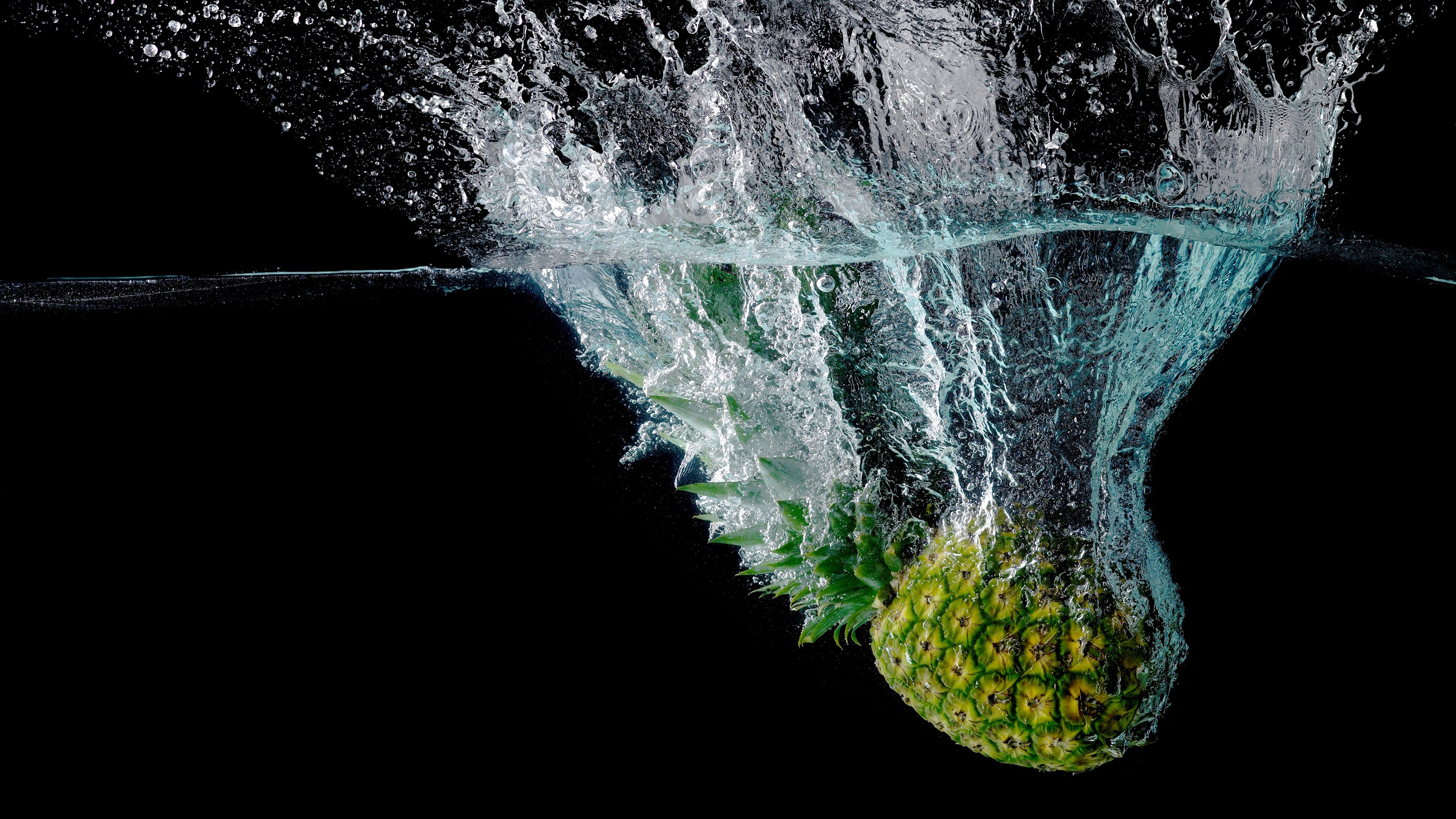 静物写真,水花,菠萝