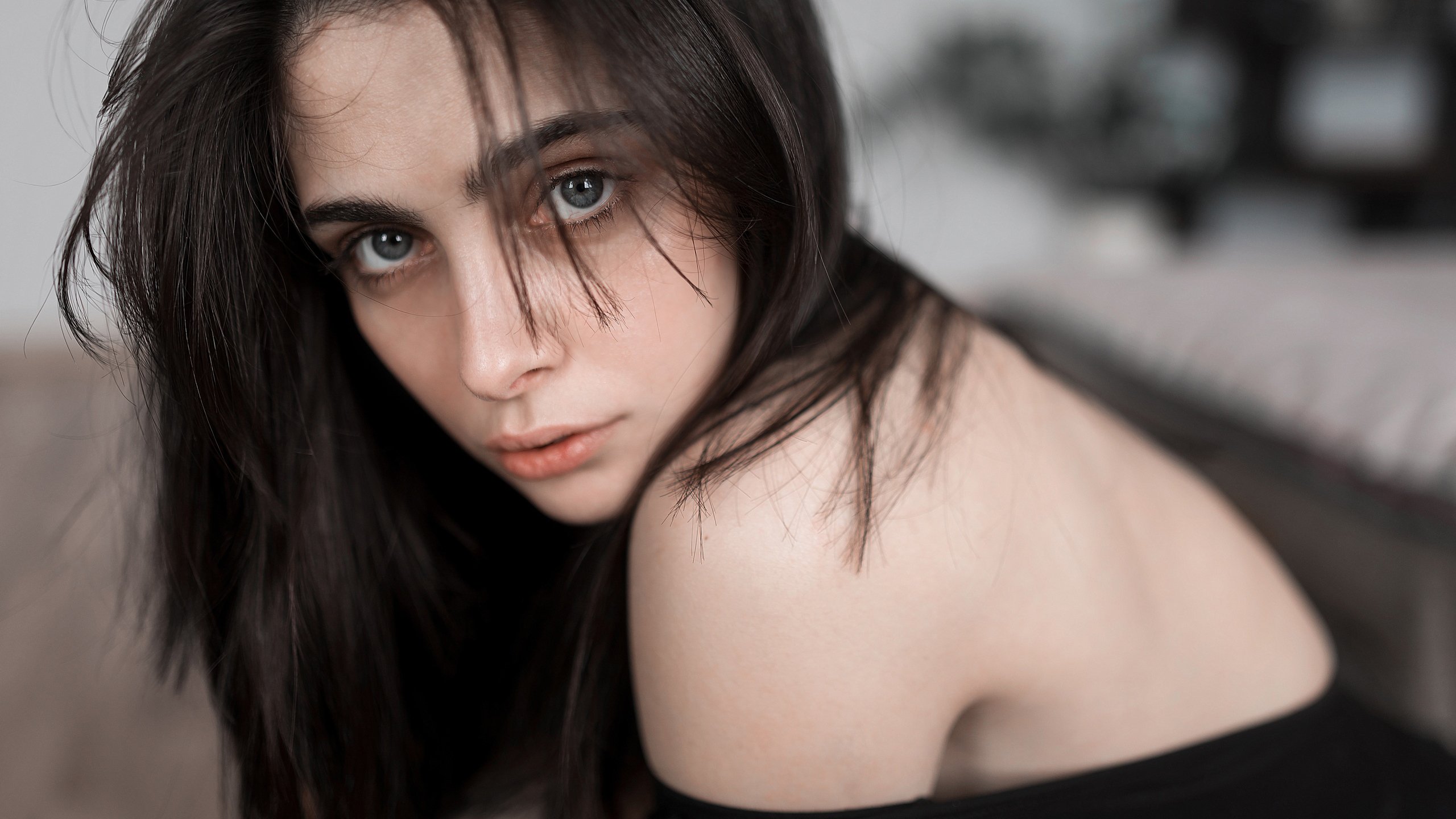 欧美女神,黑色,肩膀