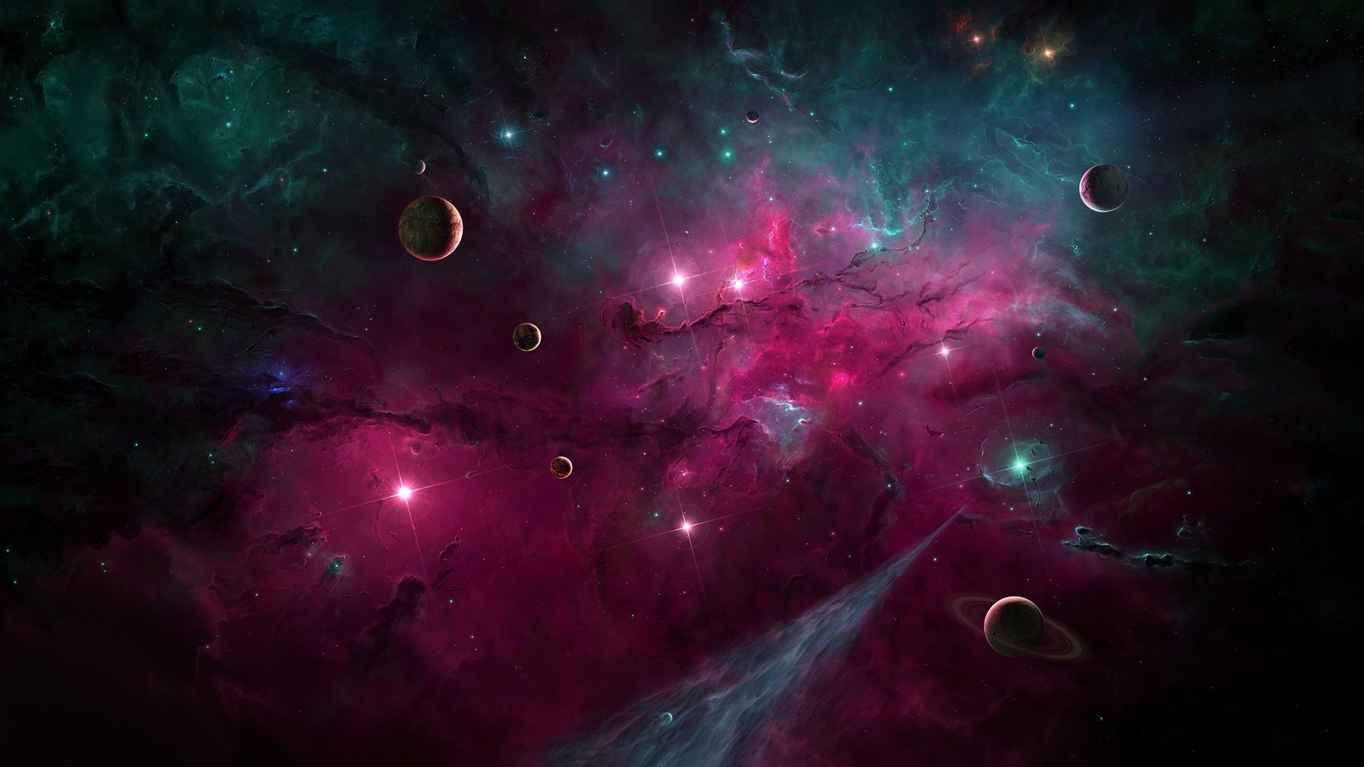 星云,宇宙,太空,星系