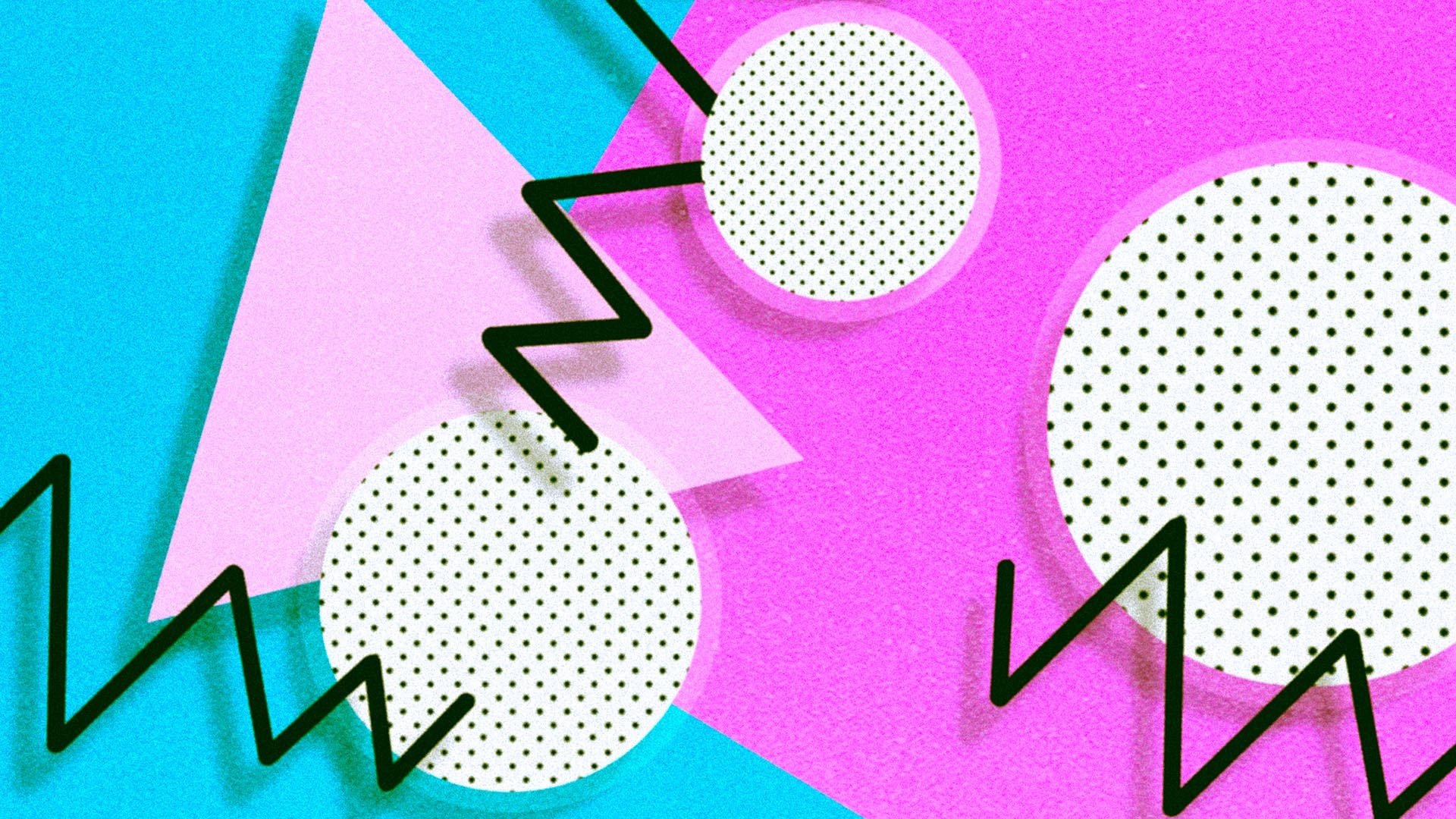 炫酷时尚,色彩,形状,三角形,正方形,线条