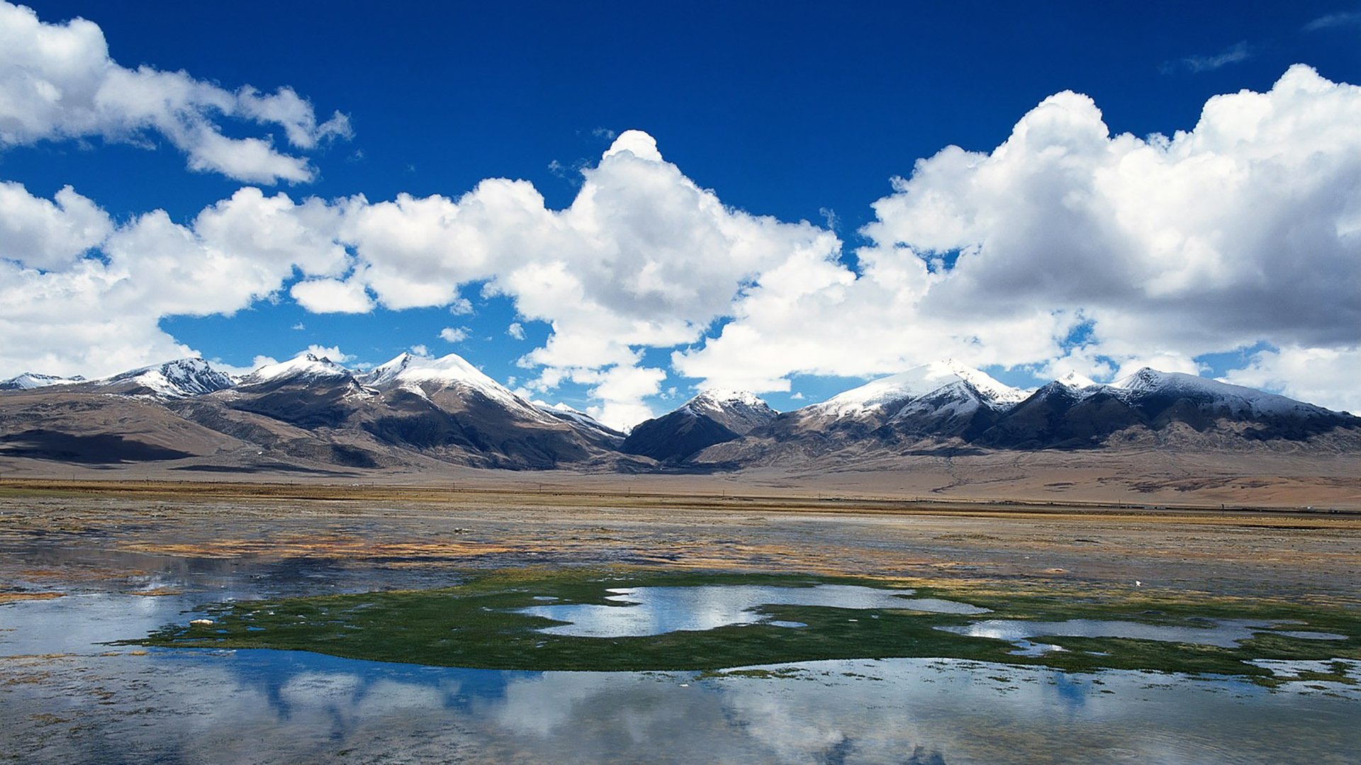 自然风光,湖泊,高山,蓝天