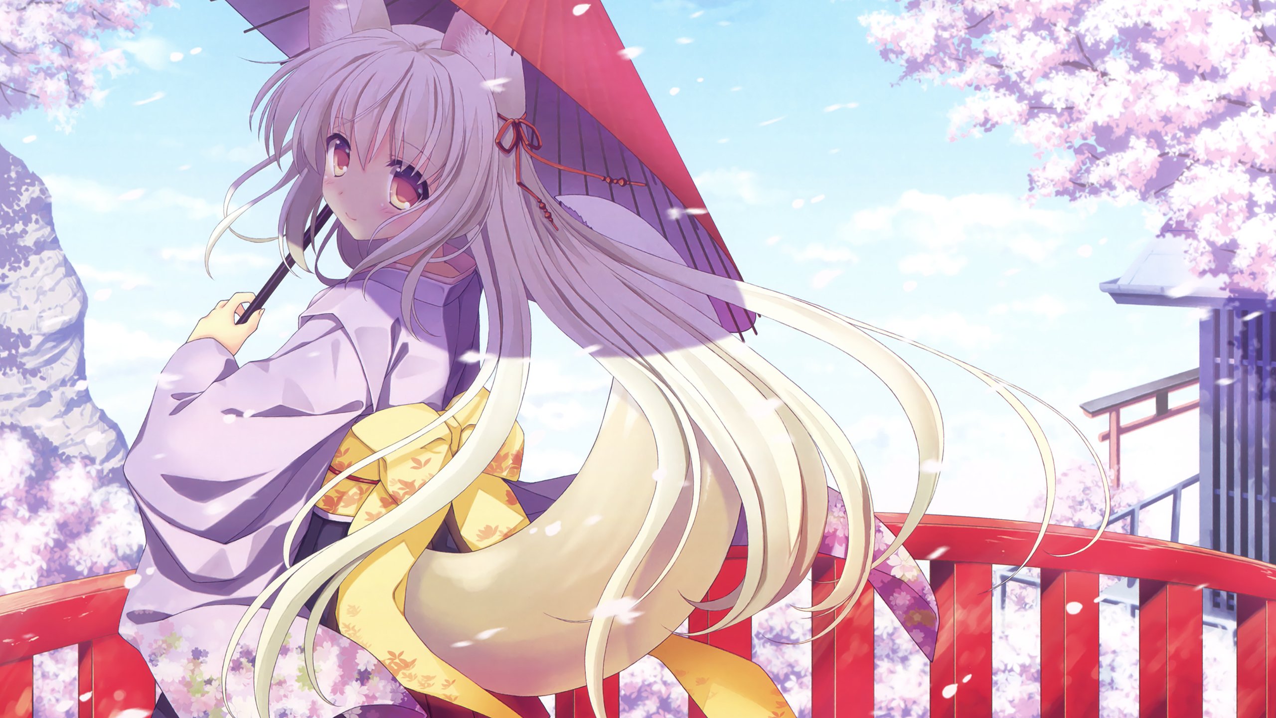 卡通人物,樱花,二次元