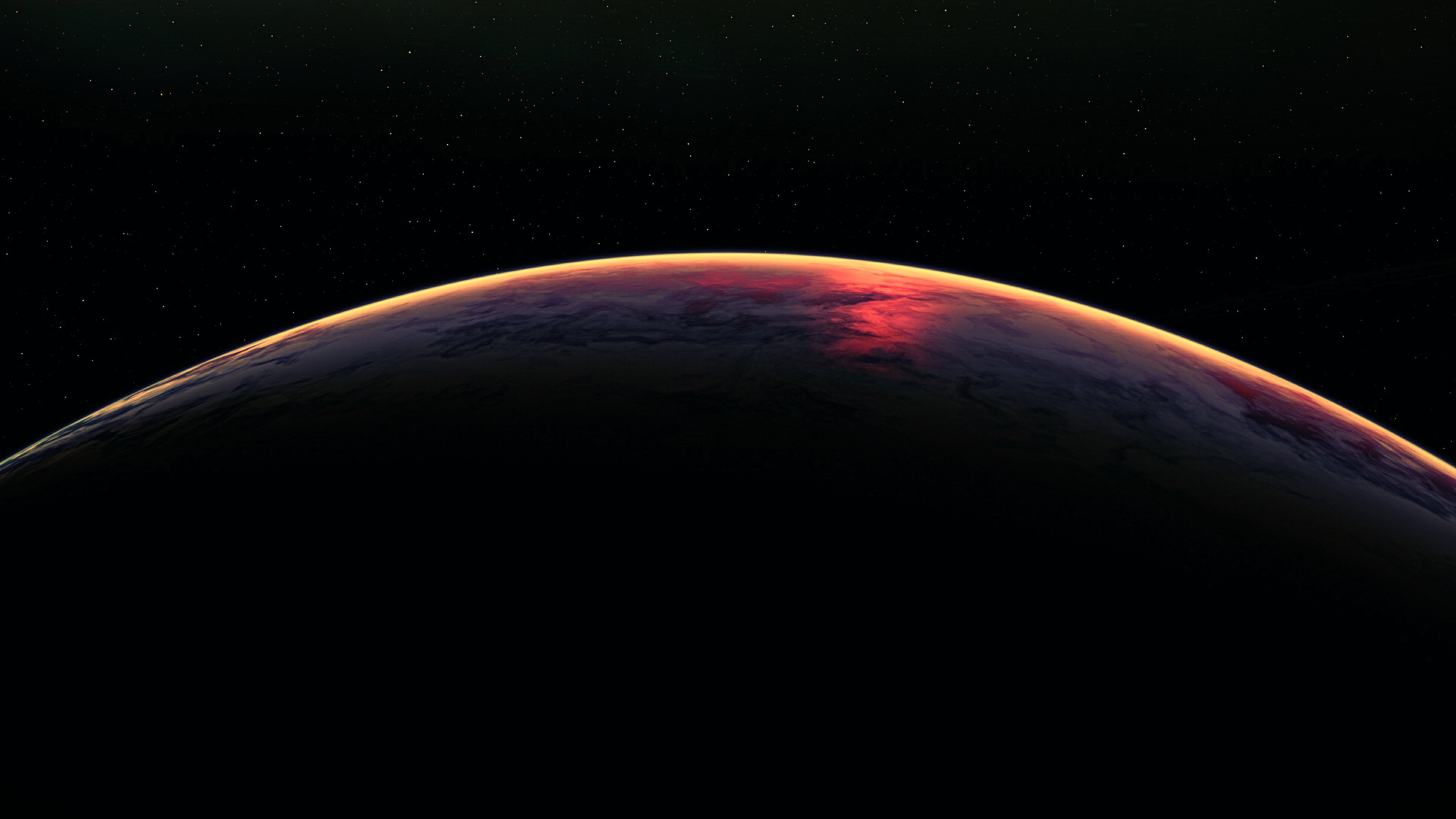 地球,日出,宇宙