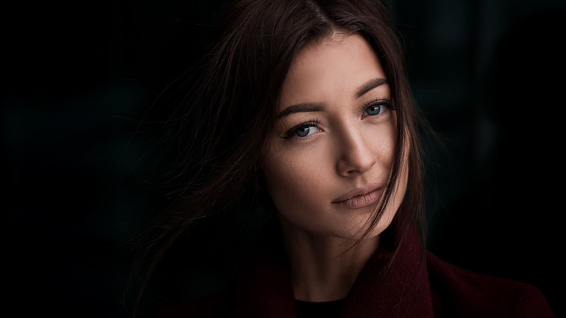 欧美女神,长发,棕发