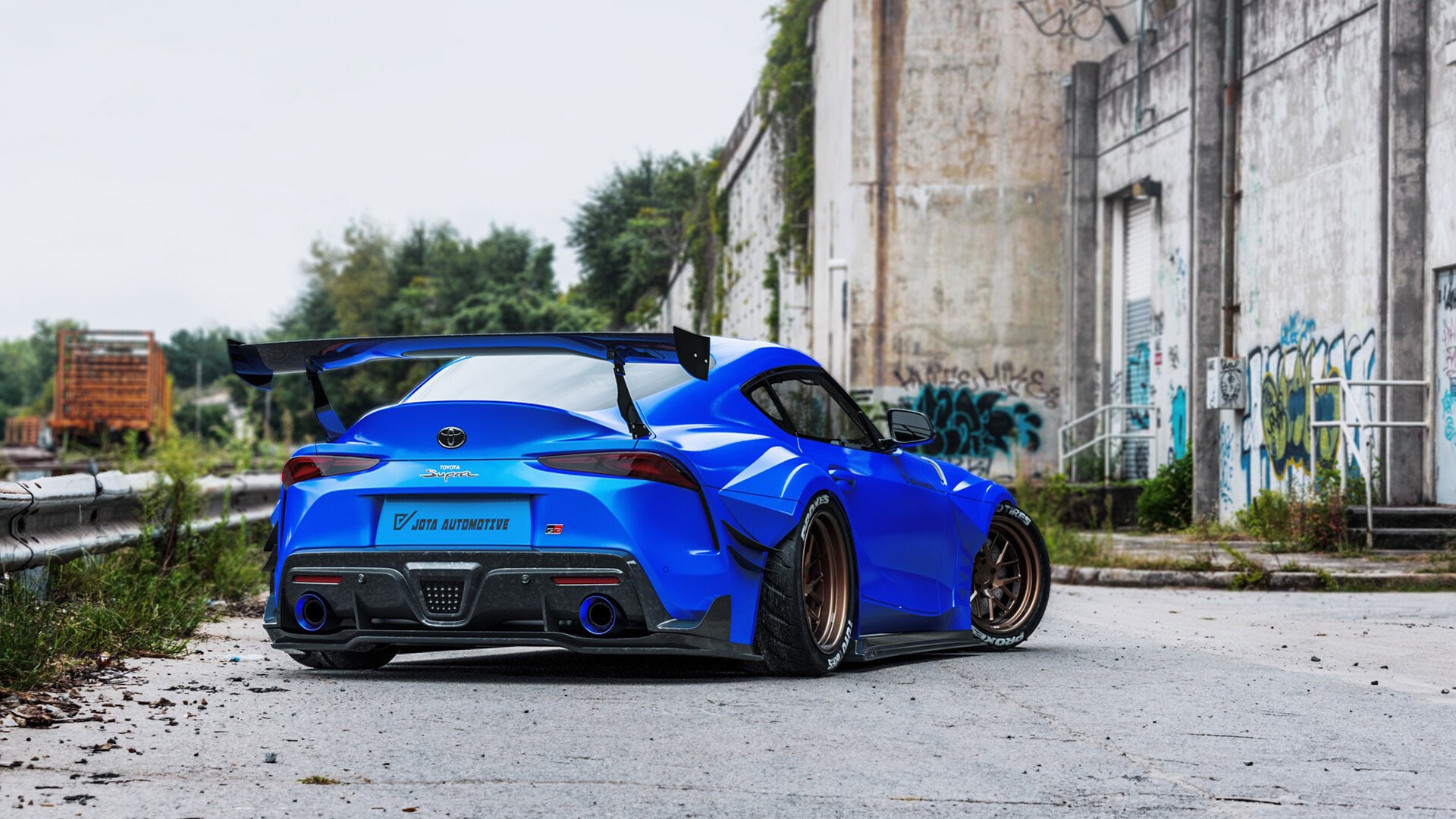 丰田,跑车,蓝色