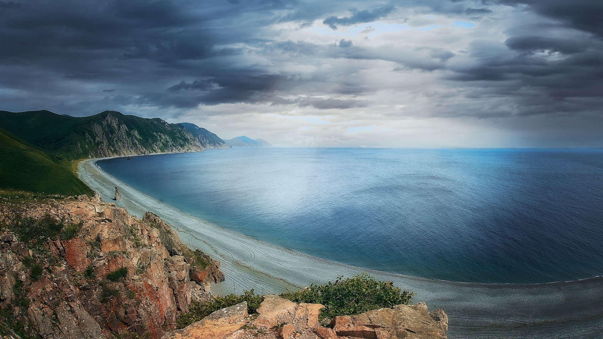 海洋天堂,海湾,蓝色,大海