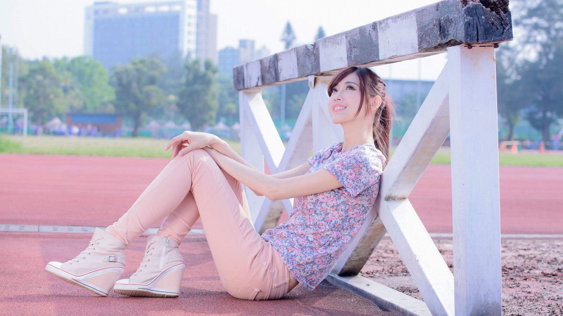 清纯,校园,操场