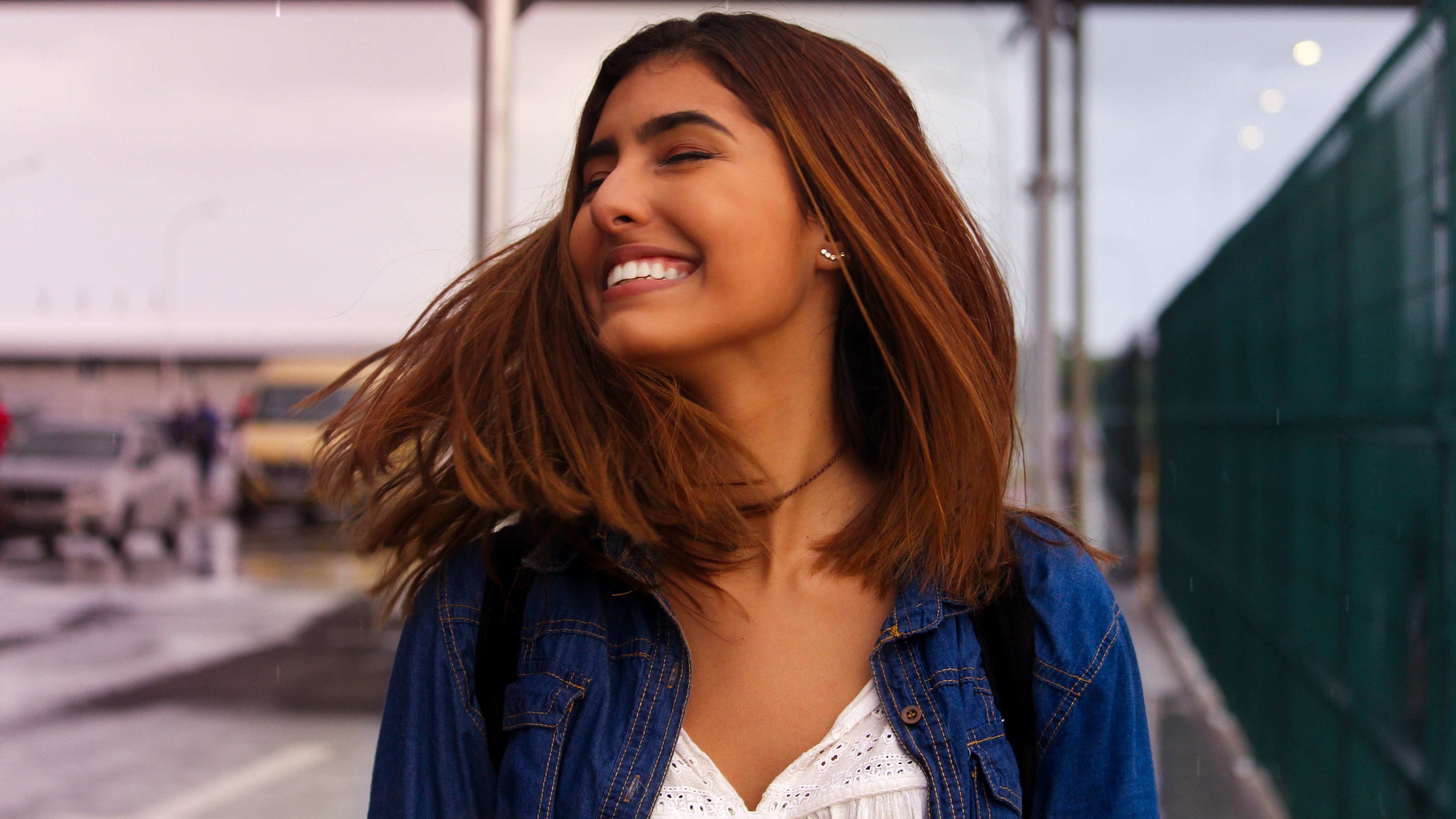 欧美女神,开朗,笑脸,幸福