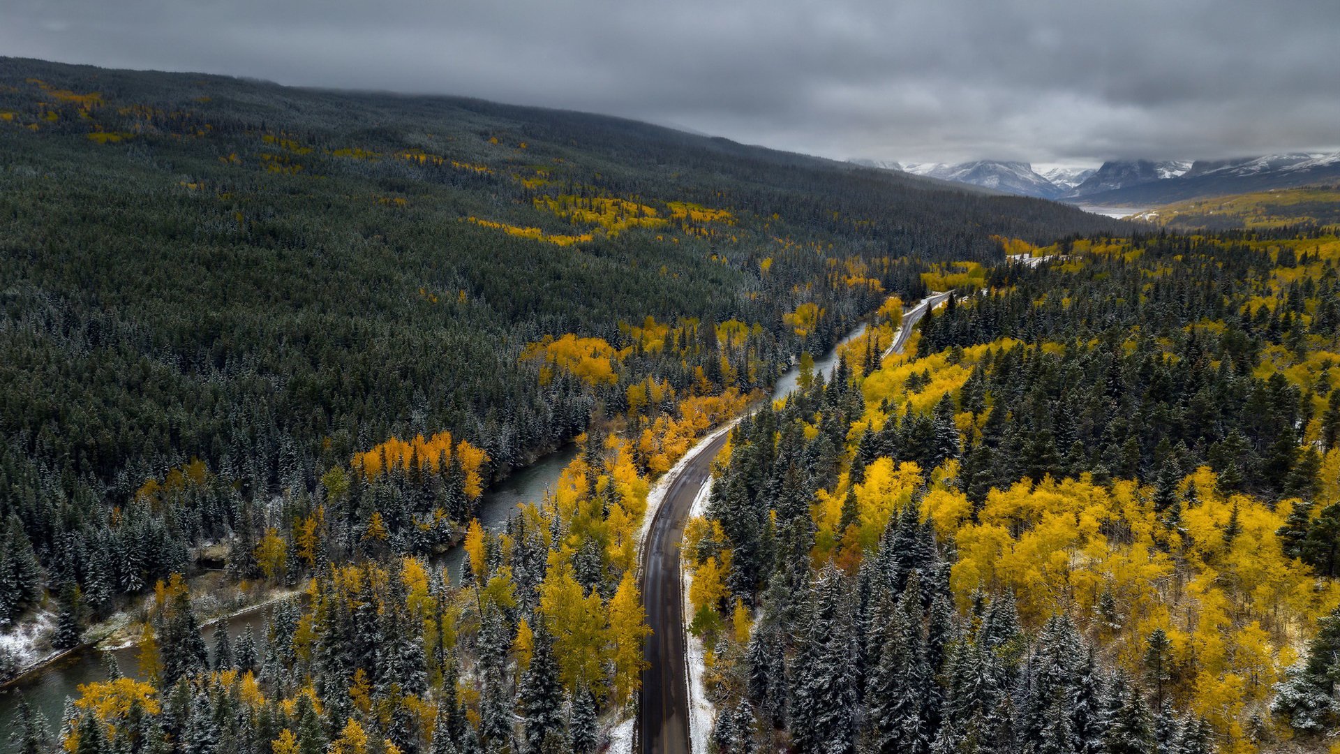 自然风光,高原,秋天,公路