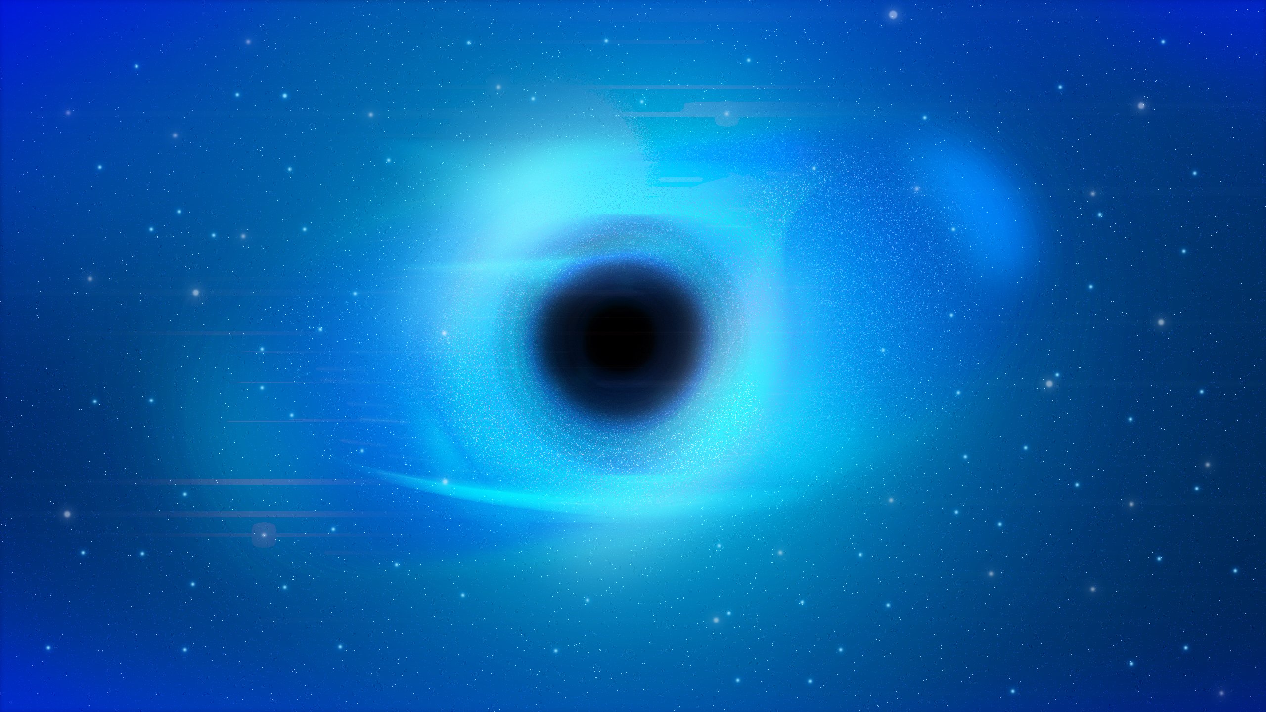 黑洞,蓝色