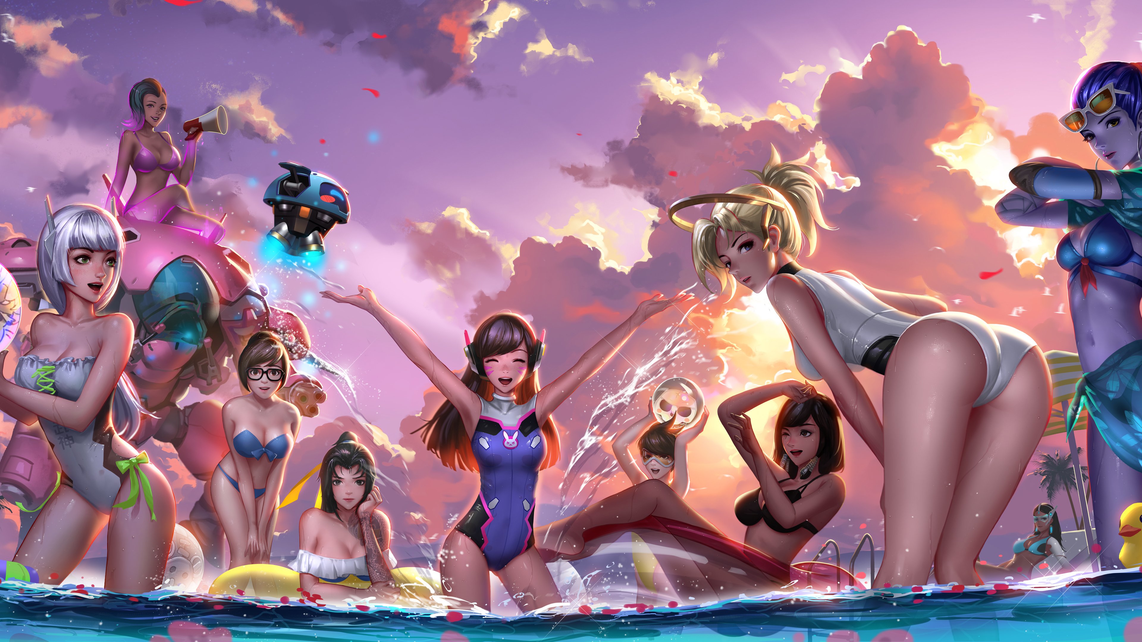 守望先锋,泳装,性感