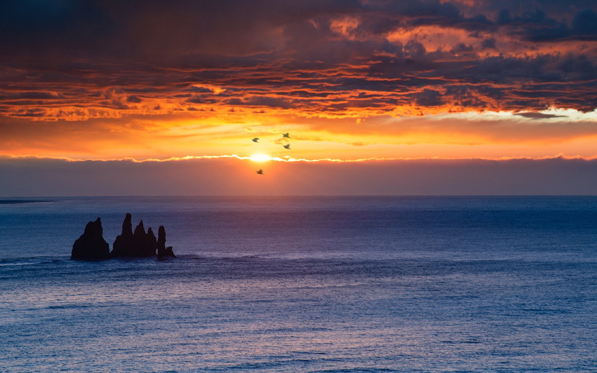 海洋天堂,晚霞,红霞