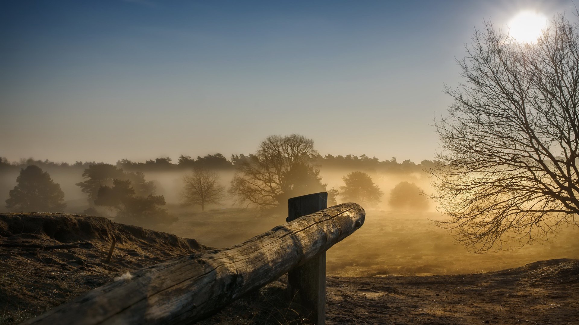 自然风光,湖水,晚霞