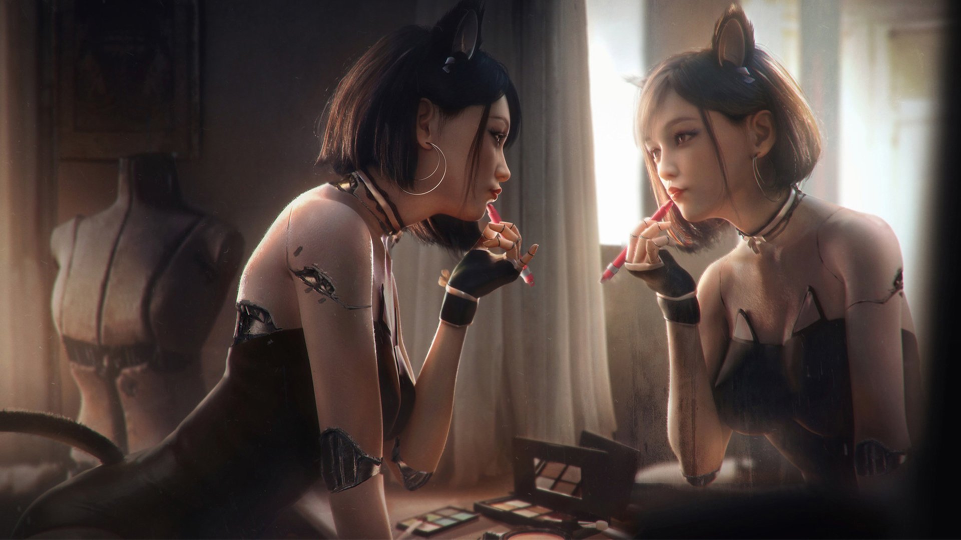 武装便衣,猫女,化妆,性感