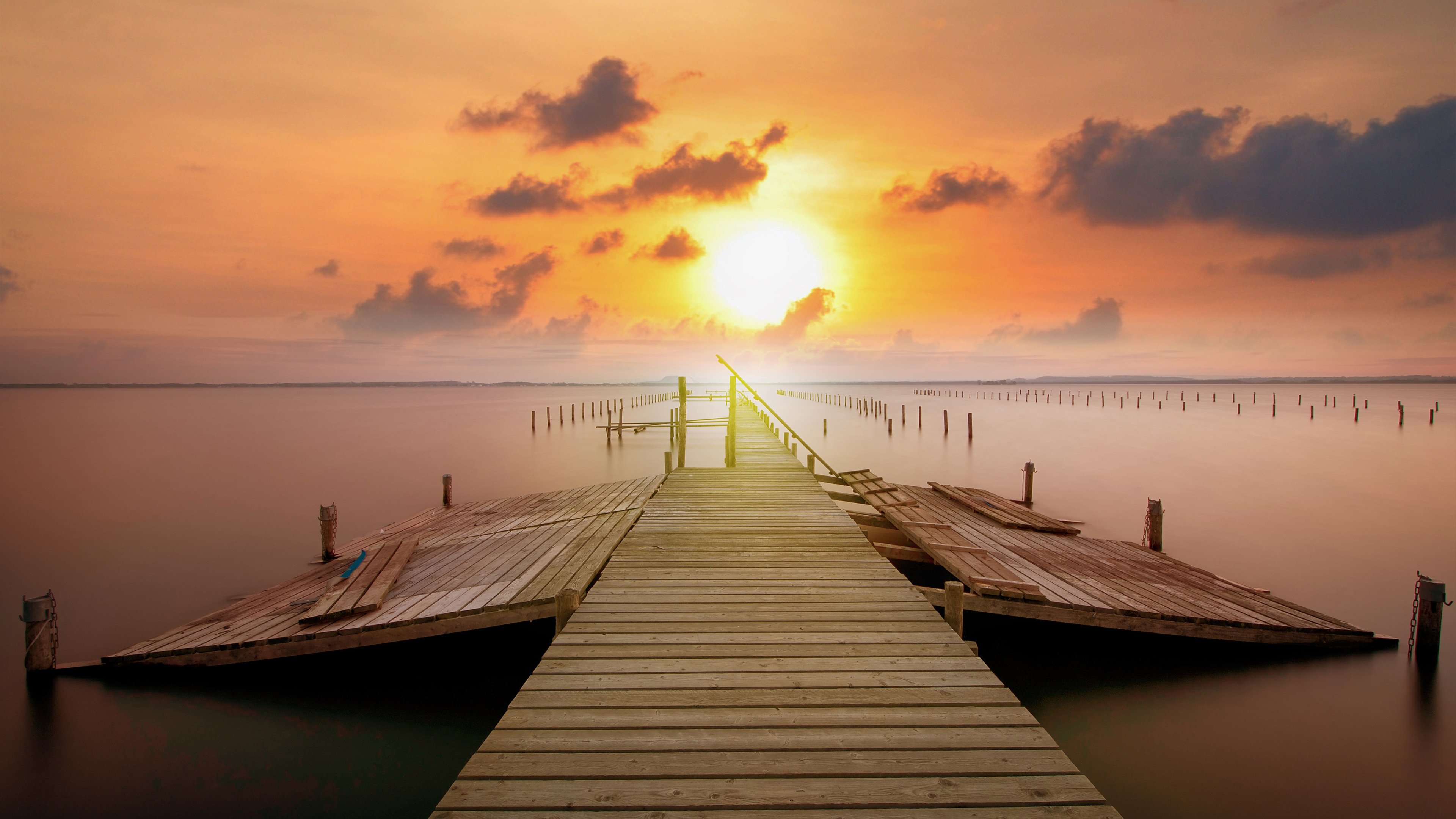 自然风光,日出,大海