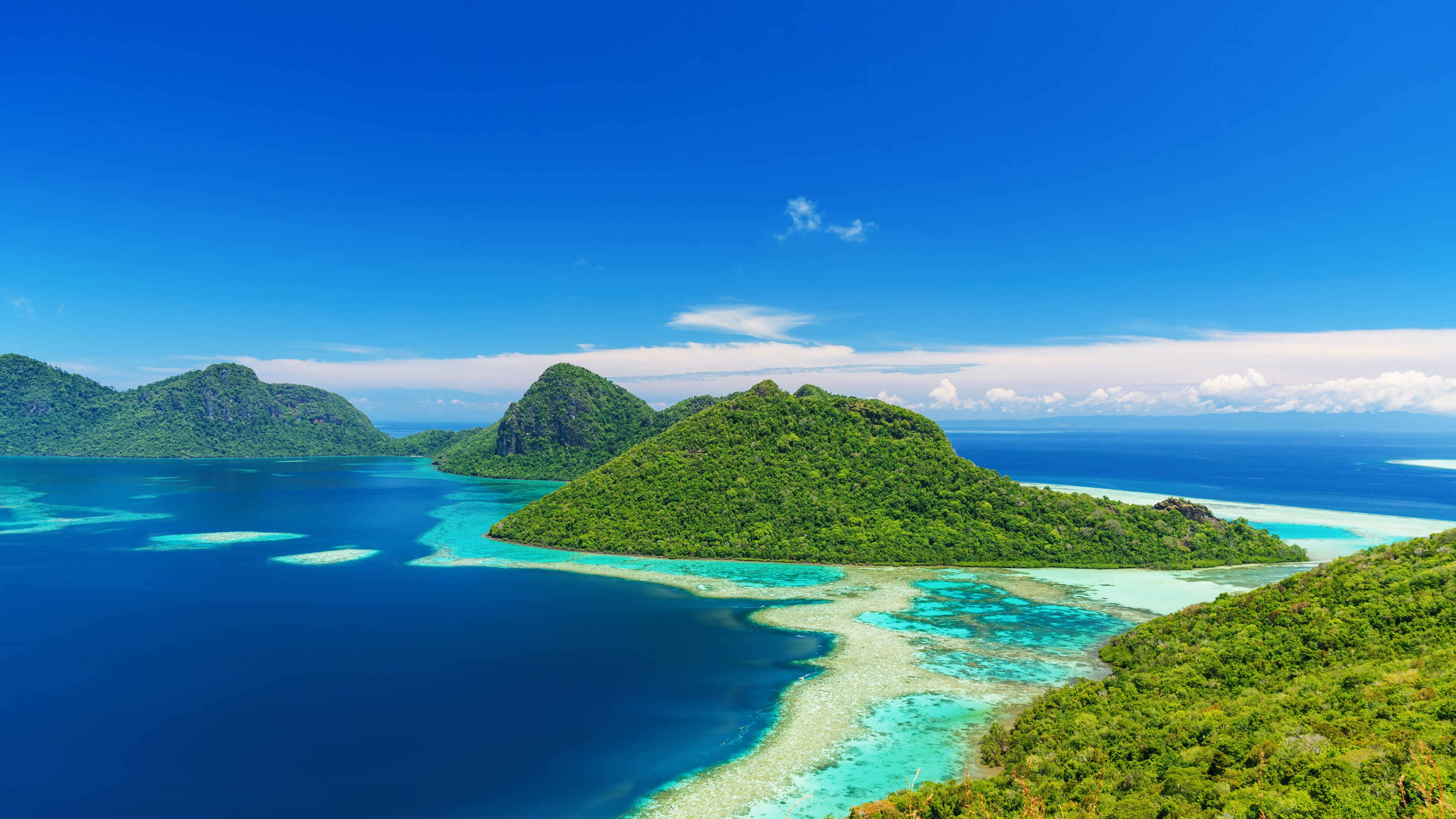 海洋天堂,蓝天,海岛