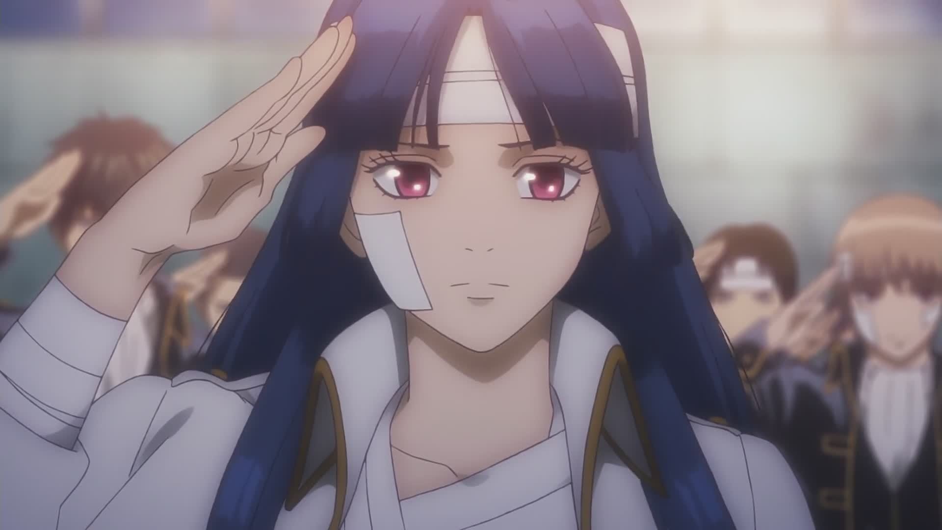 卡通人物,二次元,敬礼